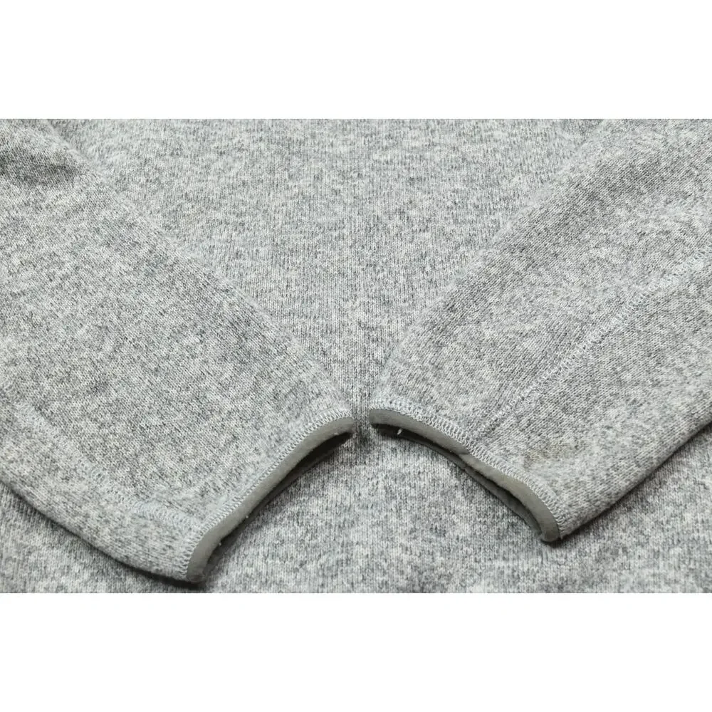 J.Crew Nordic Polartec Full-Zip Fleece Jacket Mens Large Gray Long Sleeve
